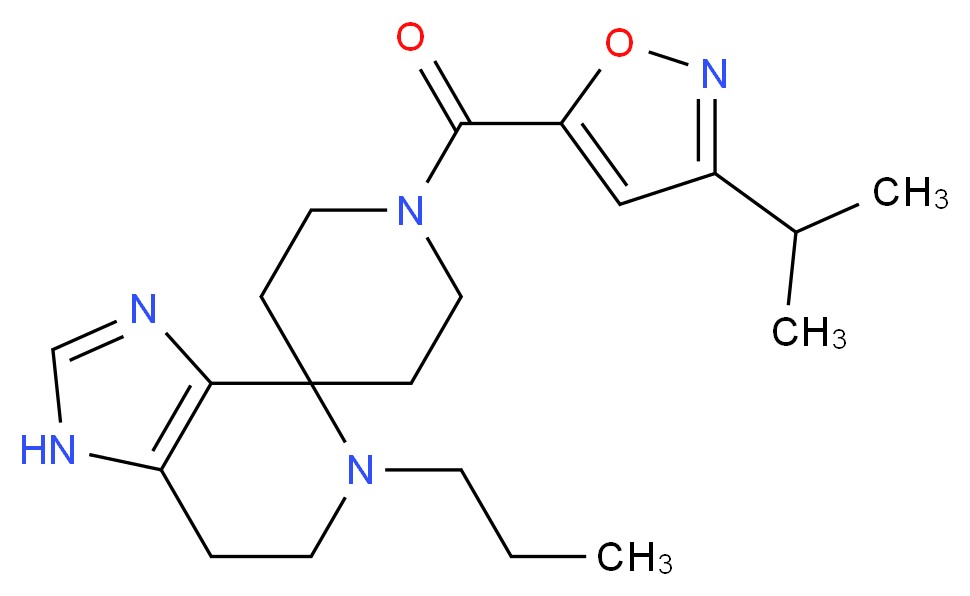 1'-[(3-isopropylisoxazol-5-yl)carbonyl]-5-propyl-1,5,6,7-tetrahydrospiro[imidazo[4,5-c]pyridine-4,4'-piperidine]_Molecular_structure_CAS_)