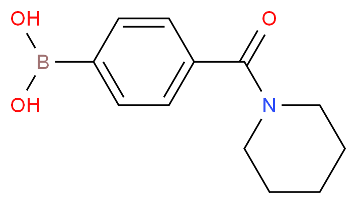 4-(PIPERIDINE-1-CARBONYL)PHENYLBORONIC ACID_Molecular_structure_CAS_389621-83-4)