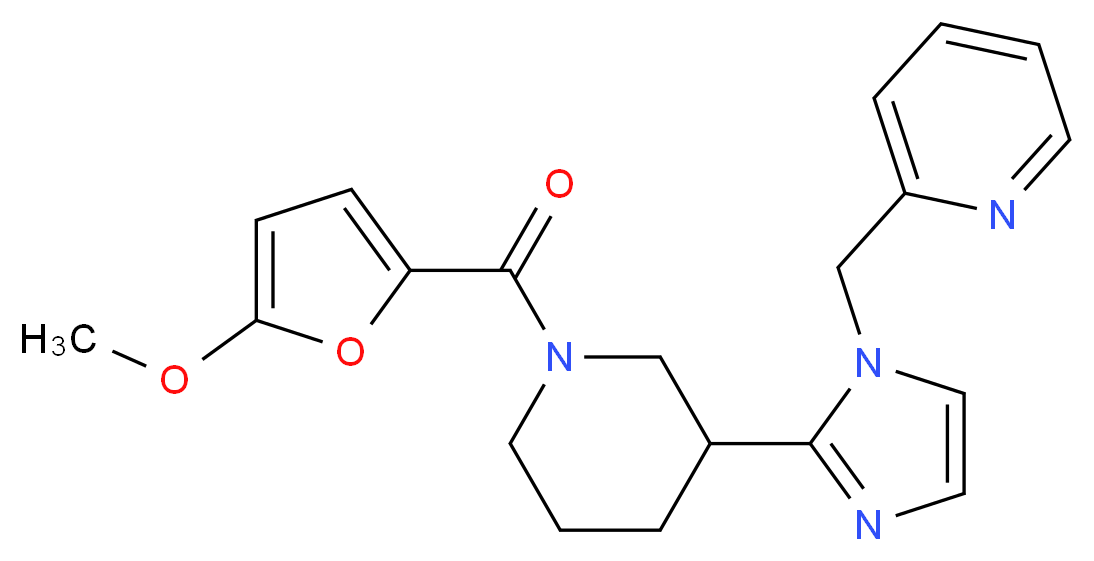 2-({2-[1-(5-methoxy-2-furoyl)-3-piperidinyl]-1H-imidazol-1-yl}methyl)pyridine_Molecular_structure_CAS_)
