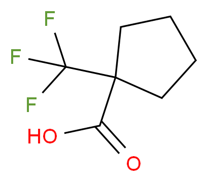 1-(Trifluoromethyl)cyclopentane-1-carboxylic acid_Molecular_structure_CAS_277756-44-2)