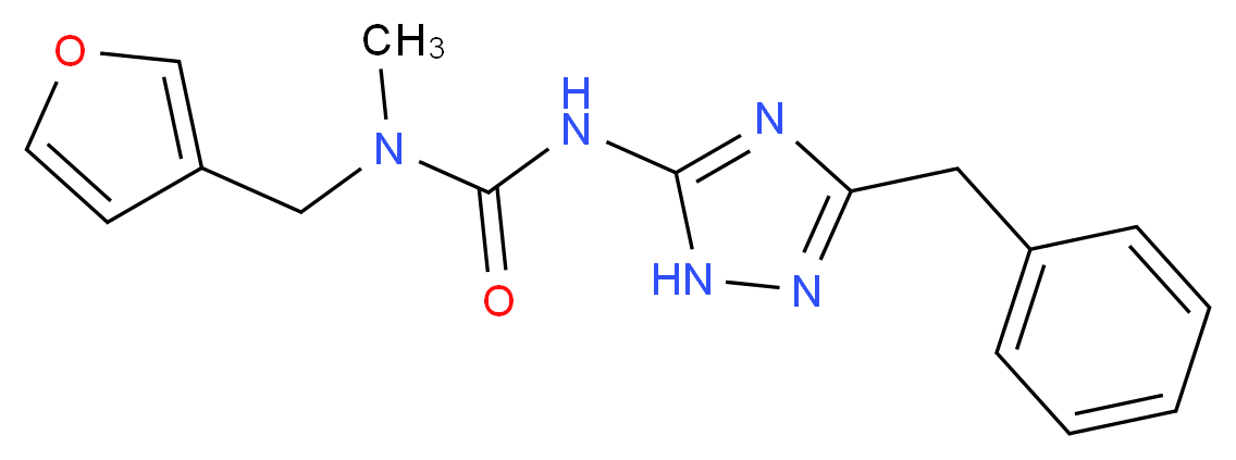 N'-(3-benzyl-1H-1,2,4-triazol-5-yl)-N-(3-furylmethyl)-N-methylurea_Molecular_structure_CAS_)