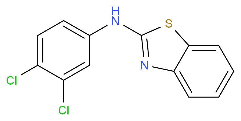Benzothiazol-2-yl-(3,4-dichloro-phenyl)-amine_Molecular_structure_CAS_)