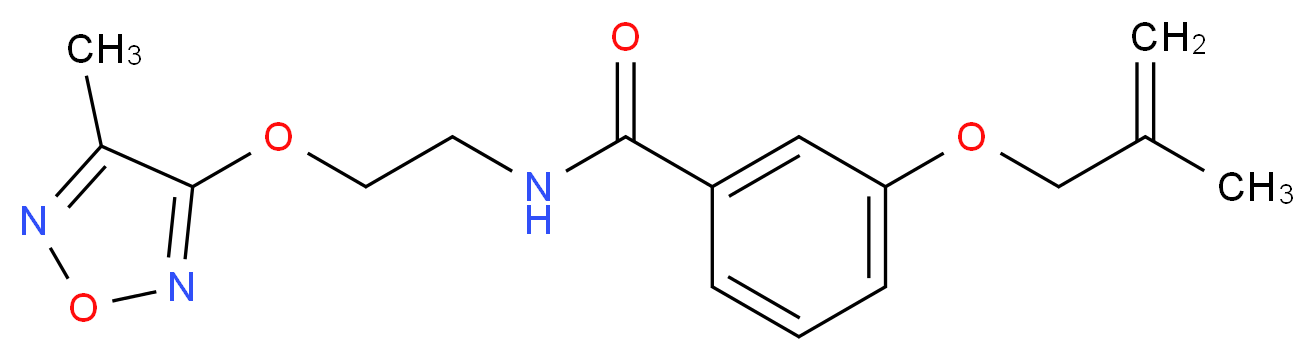 N-{2-[(4-methyl-1,2,5-oxadiazol-3-yl)oxy]ethyl}-3-[(2-methylprop-2-en-1-yl)oxy]benzamide_Molecular_structure_CAS_)