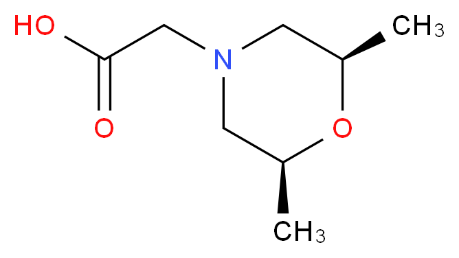 [cis-2,6-dimethylmorpholin-4-yl]acetic acid_Molecular_structure_CAS_142893-66-1)