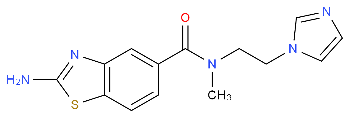 2-amino-N-[2-(1H-imidazol-1-yl)ethyl]-N-methyl-1,3-benzothiazole-5-carboxamide_Molecular_structure_CAS_)