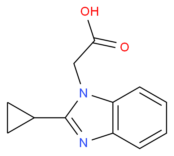 (2-Cyclopropyl-1H-benzimidazol-1-yl)acetic acid_Molecular_structure_CAS_)
