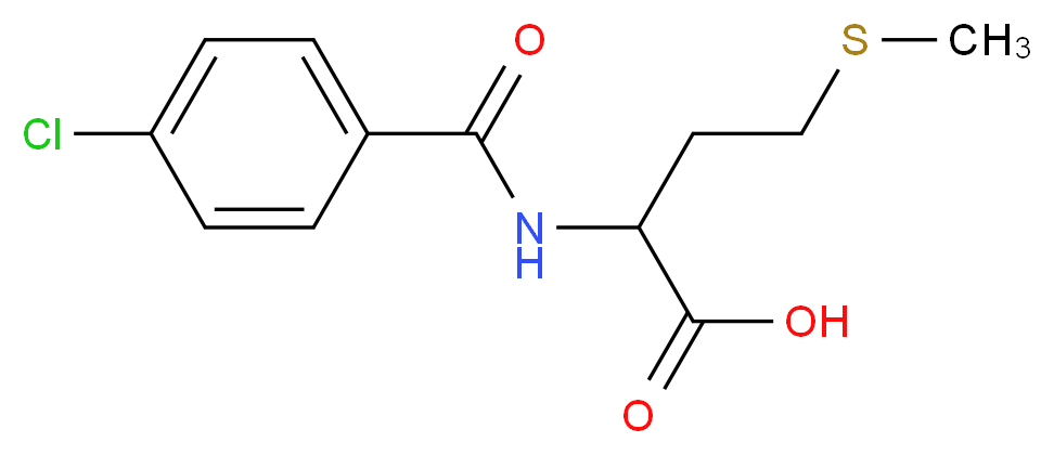 2-(4-Chloro-benzoylamino)-4-methylsulfanyl-butyric acid_Molecular_structure_CAS_)