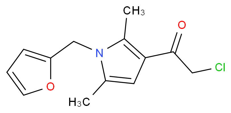 2-Chloro-1-(1-furan-2-ylmethyl-2,5-dimethyl-1H-pyrrol-3-yl)-ethanone_Molecular_structure_CAS_)