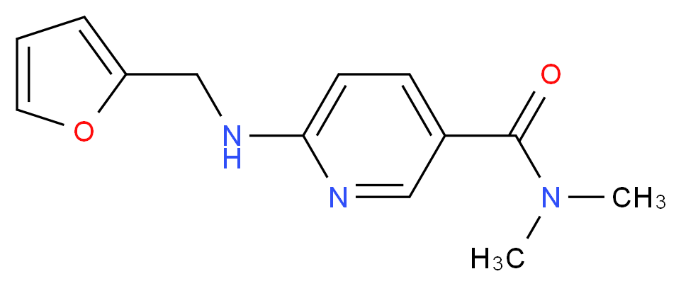 6-[(2-furylmethyl)amino]-N,N-dimethylnicotinamide_Molecular_structure_CAS_)