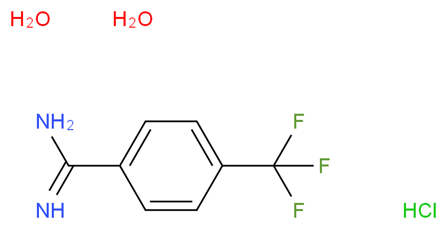 4-(Trifluoromethyl)benzamidine hydrochloride dihydrate 97%_Molecular_structure_CAS_175278-62-3)