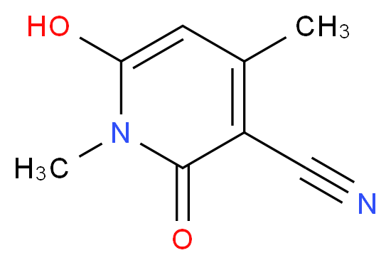 6-hydroxy-1,4-dimethyl-2-oxo-1,2-dihydropyridine-3-carbonitrile_Molecular_structure_CAS_27074-03-9)