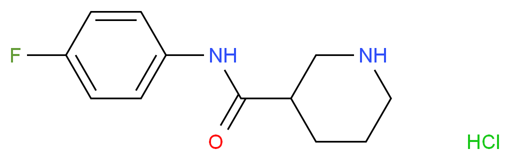 N-(4-Fluorophenyl)-3-piperidinecarboxamide hydrochloride_Molecular_structure_CAS_)