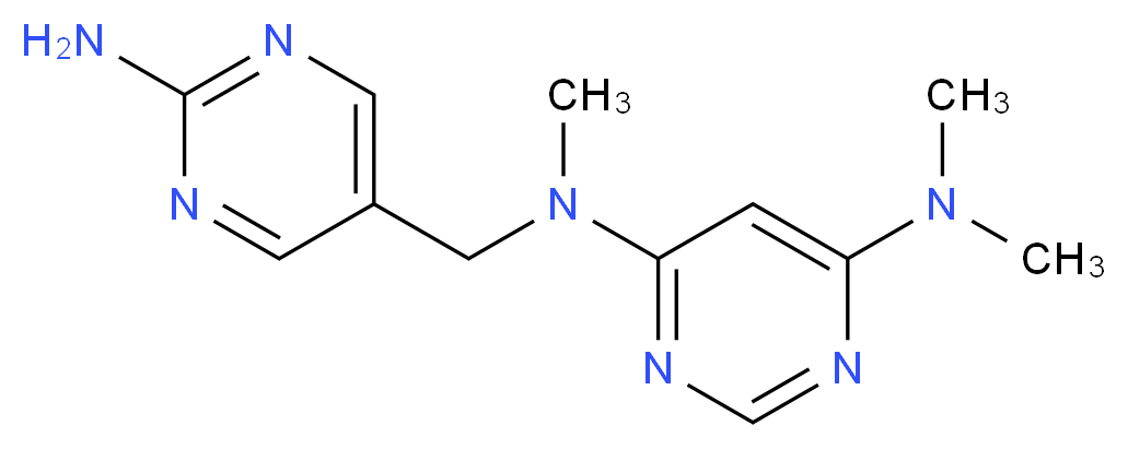 N-[(2-aminopyrimidin-5-yl)methyl]-N,N',N'-trimethylpyrimidine-4,6-diamine_Molecular_structure_CAS_)