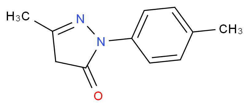 3-methyl-1-(4-methylphenyl)-4,5-dihydro-1H-pyrazol-5-one_Molecular_structure_CAS_)