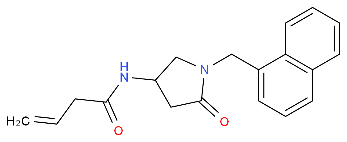 N-[1-(1-naphthylmethyl)-5-oxo-3-pyrrolidinyl]-3-butenamide_Molecular_structure_CAS_)