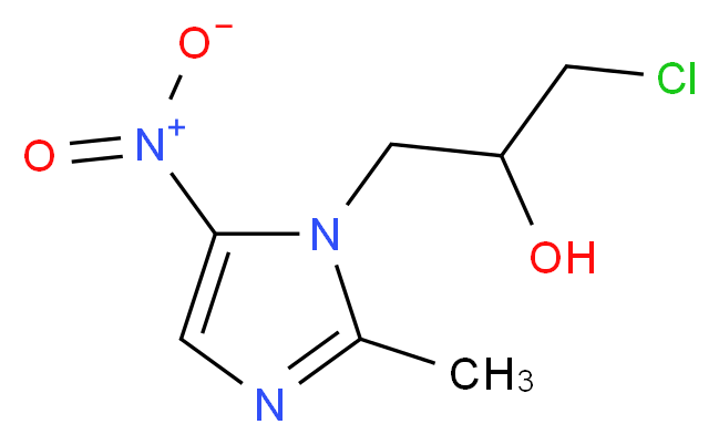 1(3-chloro-2-hydroxypropyl)-2-methyl-5-nitro imidazole_Molecular_structure_CAS_16773-42-5)