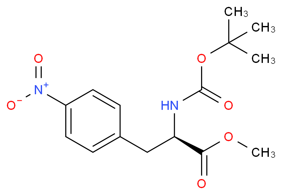 N-Boc-4-nitro-L-phenylalanine Methyl Ester_Molecular_structure_CAS_65615-89-6)