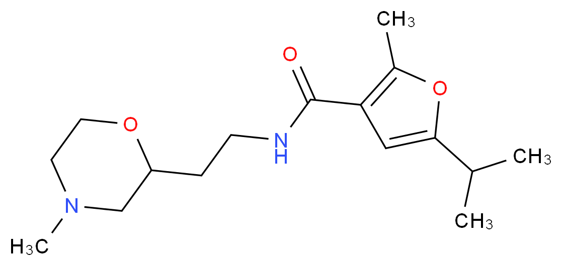 5-isopropyl-2-methyl-N-[2-(4-methylmorpholin-2-yl)ethyl]-3-furamide_Molecular_structure_CAS_)