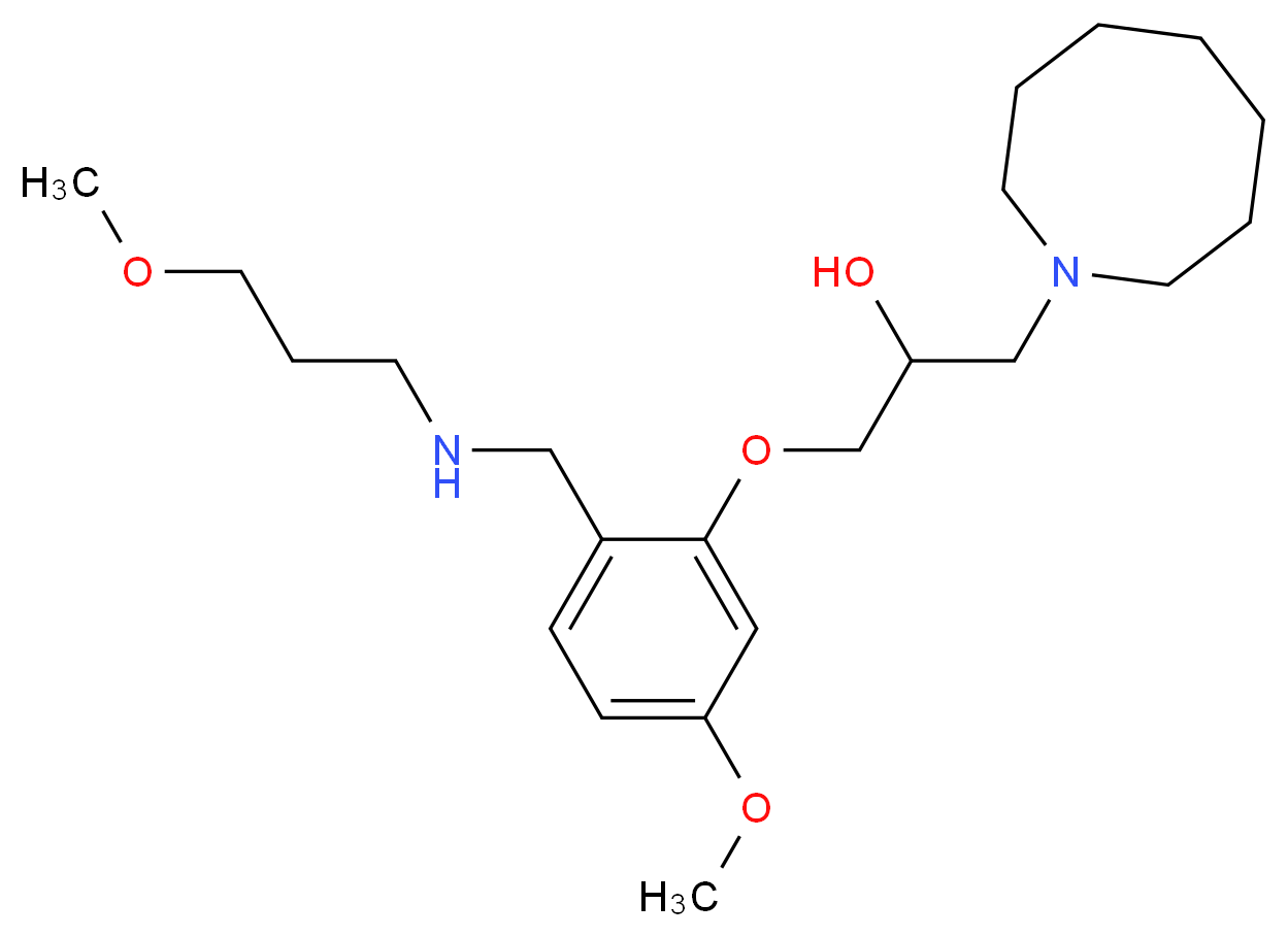 1-(1-azocanyl)-3-(5-methoxy-2-{[(3-methoxypropyl)amino]methyl}phenoxy)-2-propanol_Molecular_structure_CAS_)