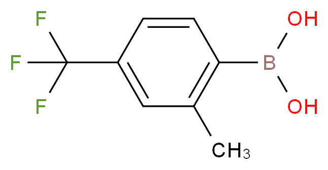 2-Methyl-4-(trifluoromethyl)phenylboronic acid_Molecular_structure_CAS_957034-45-6)