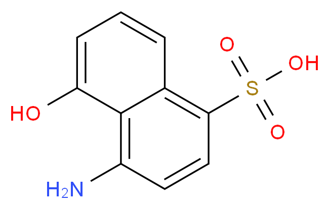 4-Amino-5-hydroxy-1-naphthalenesulfonic acid_Molecular_structure_CAS_83-64-7)