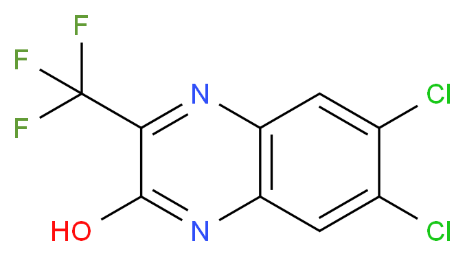 6,7-Dichloro-3-(trifluoromethyl)-2-quinoxalinol_Molecular_structure_CAS_)