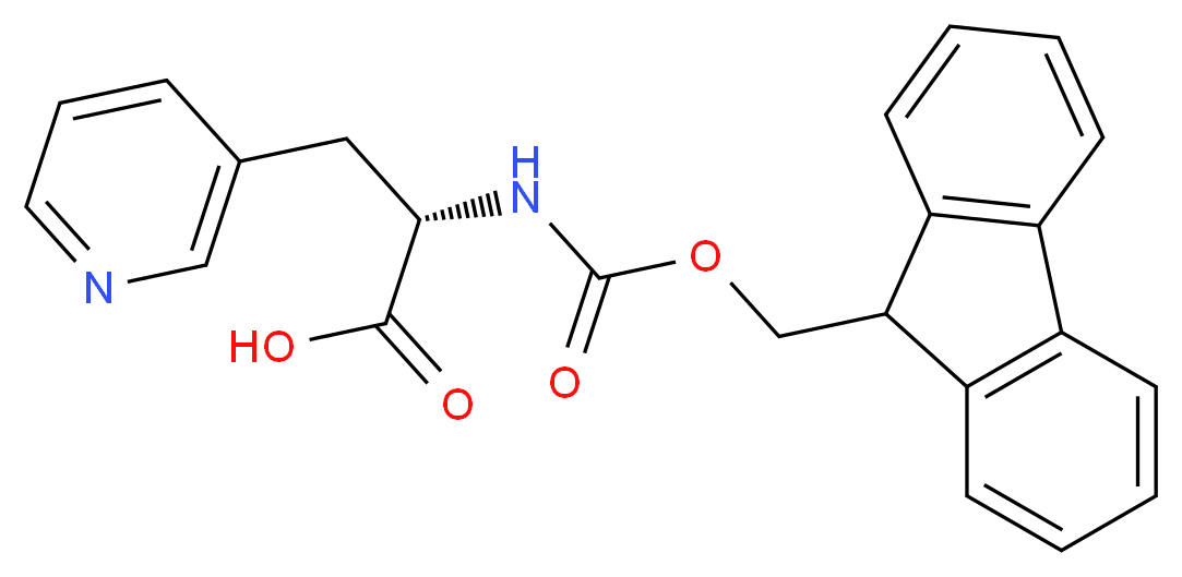Fmoc-β-(3-pyridyl)-Ala-OH_Molecular_structure_CAS_175453-07-3)