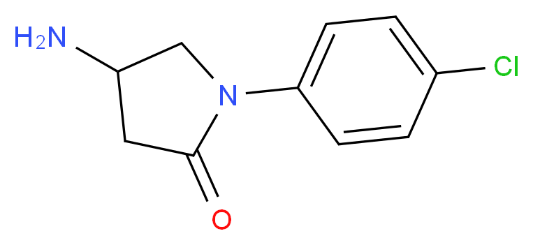4-Amino-1-(4-chlorophenyl)pyrrolidin-2-one hydrochloride_Molecular_structure_CAS_)
