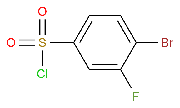 4-Bromo-3-fluorobenzene sulfonyl chloride_Molecular_structure_CAS_351003-51-5)