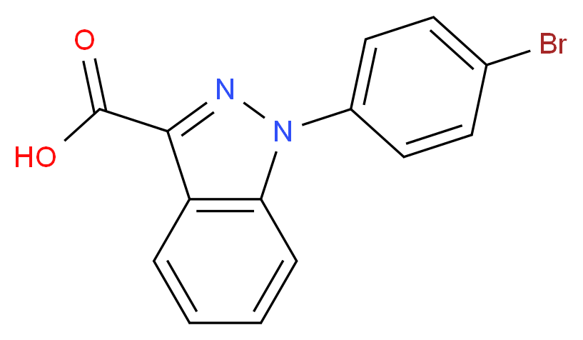 1-(4-BROMO-PHENYL)-1H-INDAZOLE-3-CARBOXYLIC ACID_Molecular_structure_CAS_885275-47-8)