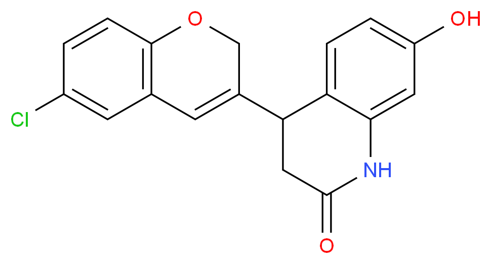 4-(6-chloro-2H-chromen-3-yl)-7-hydroxy-3,4-dihydroquinolin-2(1H)-one_Molecular_structure_CAS_)