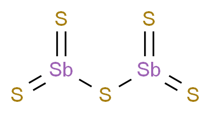 Antimony pentasulfide_Molecular_structure_CAS_1315-04-4)