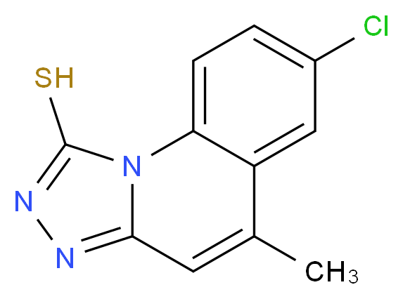 7-chloro-5-methyl[1,2,4]triazolo[4,3-a]quinoline-1-thiol_Molecular_structure_CAS_)