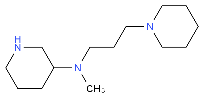 N-methyl-N-(3-piperidin-1-ylpropyl)piperidin-3-amine_Molecular_structure_CAS_)