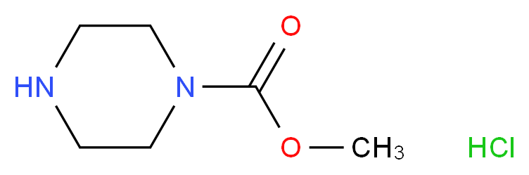 methyl piperazine-1-carboxylate hydrochloride_Molecular_structure_CAS_)