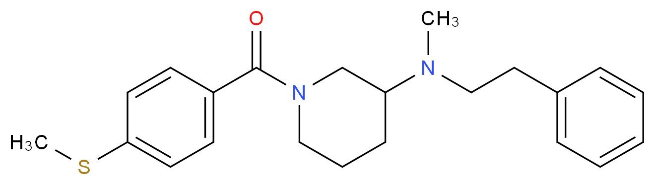 N-methyl-1-[4-(methylthio)benzoyl]-N-(2-phenylethyl)-3-piperidinamine_Molecular_structure_CAS_)