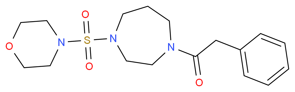 1-(morpholin-4-ylsulfonyl)-4-(phenylacetyl)-1,4-diazepane_Molecular_structure_CAS_)