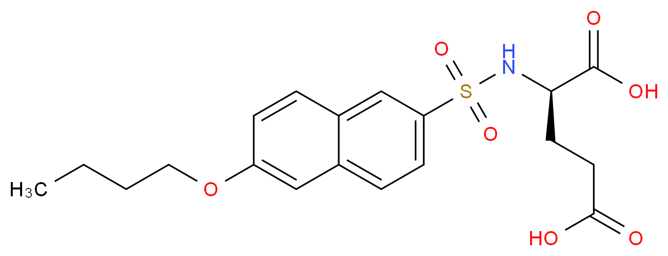N-[(6-BUTOXYNAPHTHALEN-2-YL)SULFONYL]-D-GLUTAMIC ACID_Molecular_structure_CAS_)