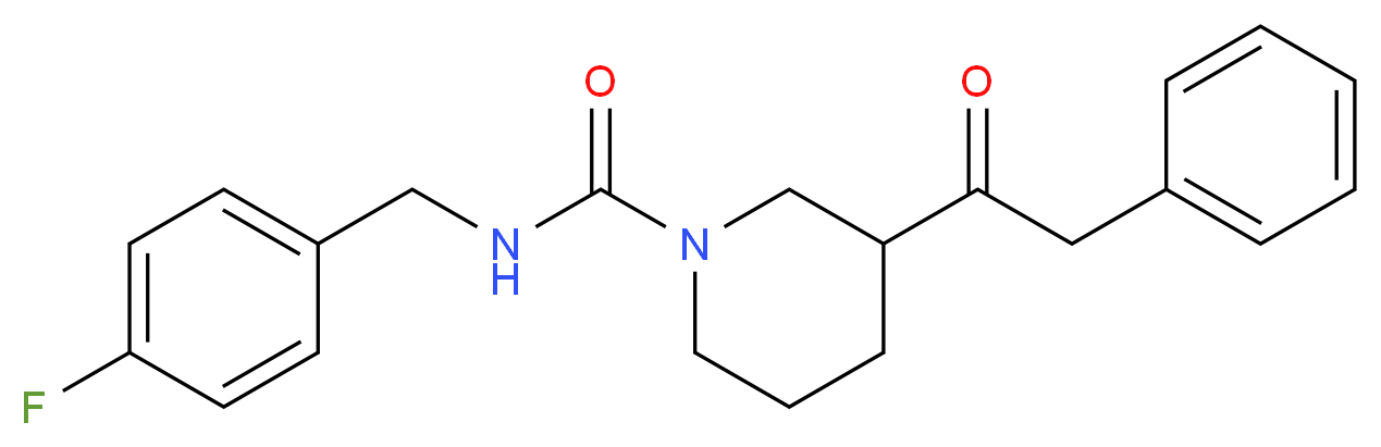 N-(4-fluorobenzyl)-3-(phenylacetyl)-1-piperidinecarboxamide_Molecular_structure_CAS_)