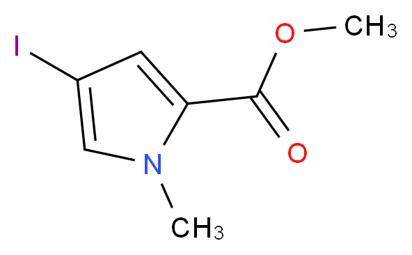 Methyl 4-iodo-1-methyl-1H-pyrrole-2-carboxylate_Molecular_structure_CAS_40740-42-9)