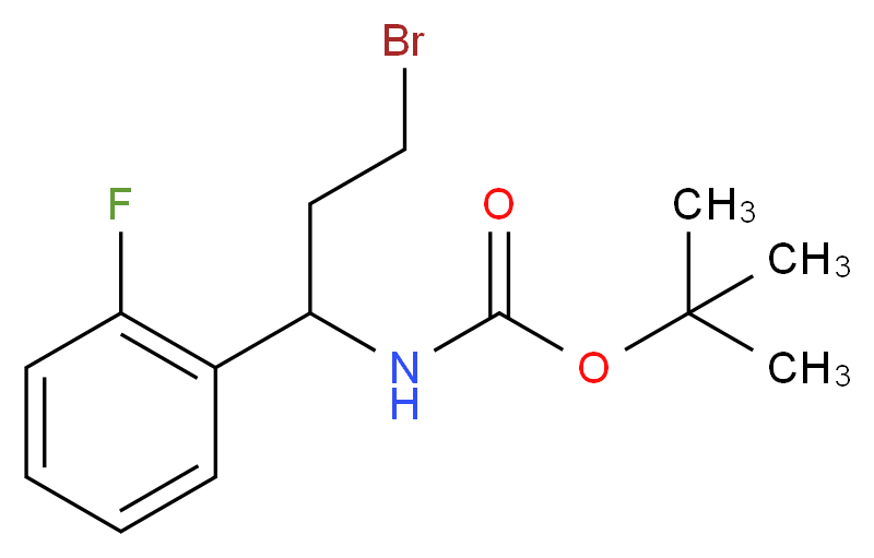 TERT-BUTYL [3-BROMO-1-(2-FLUOROPHENYL)PROPYL]CARBAMATE_Molecular_structure_CAS_924818-00-8)