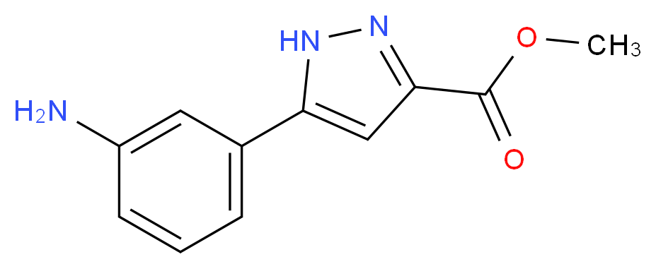 Methyl 5-(3-aminophenyl)-1H-pyrazole-3-carboxylate_Molecular_structure_CAS_1029104-49-1)
