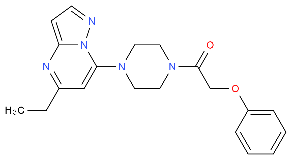 5-ethyl-7-[4-(phenoxyacetyl)piperazin-1-yl]pyrazolo[1,5-a]pyrimidine_Molecular_structure_CAS_)