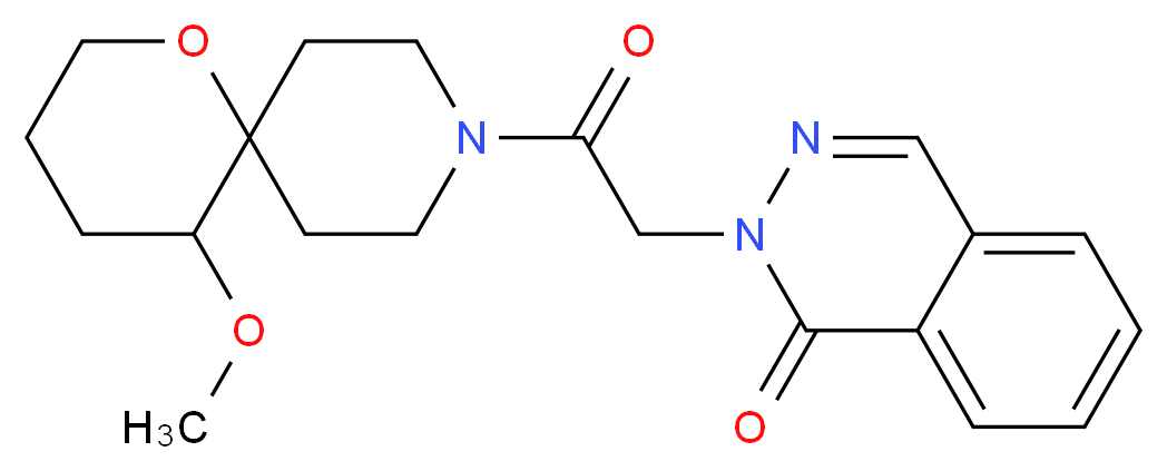 2-[2-(5-methoxy-1-oxa-9-azaspiro[5.5]undec-9-yl)-2-oxoethyl]phthalazin-1(2H)-one_Molecular_structure_CAS_)