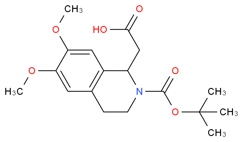 1-CARBOXYMETHYL-6,7-DIMETHOXY-3,4-DIHYDRO-1H-ISOQUINOLINE-2-CARBOXYLIC ACID TERT-BUTYL ESTER_Molecular_structure_CAS_282524-92-9)