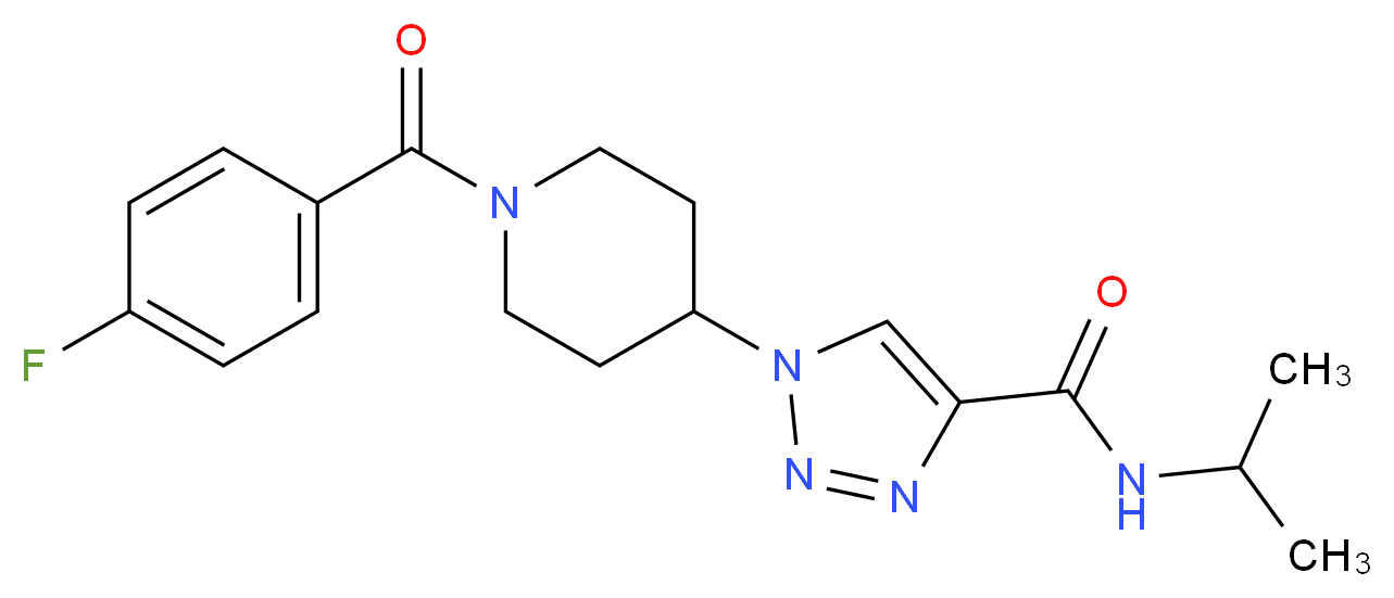 1-[1-(4-fluorobenzoyl)-4-piperidinyl]-N-isopropyl-1H-1,2,3-triazole-4-carboxamide_Molecular_structure_CAS_)