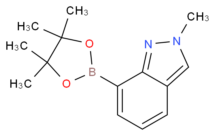 2-Methylindazole-7-boronic acid pinacol ester_Molecular_structure_CAS_845751-67-9)