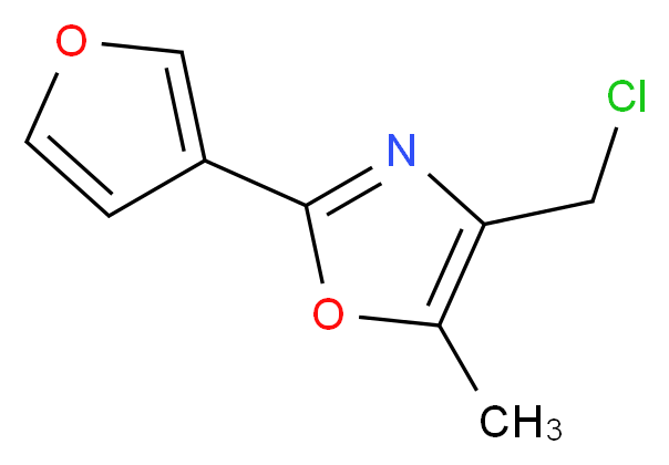 4-Chloromethyl-5-methyl-2-(furan-3-yl)oxazole 95%_Molecular_structure_CAS_)