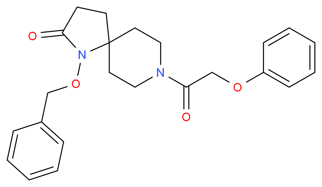 1-(benzyloxy)-8-(phenoxyacetyl)-1,8-diazaspiro[4.5]decan-2-one_Molecular_structure_CAS_)