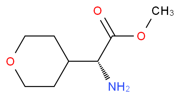 (R)-AMINO-(TETRAHYDRO-PYRAN-4-YL)-ACETIC ACID METHYL ESTER_Molecular_structure_CAS_871301-35-8)